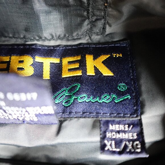 Vintage Eddie Bauer Vest XL Black Down Filled Puffer Quilted EBTEK - Picture 4 of 9